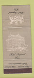 Matchbook Cover - Hotel Imperial Wien WEAR