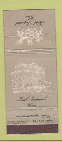 Matchbook Cover - Hotel Imperial Wien WEAR