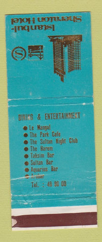 Matchbook Cover - Istanbul Sheraton Hotel WORN