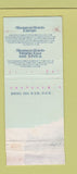 Matchbook Cover - Istanbul Sheraton Hotel WORN