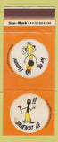 Matchbook Cover - Sticker Mapper German? WORN
