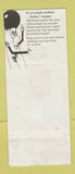 Matchbook Cover - Sticker Mapper German? WORN