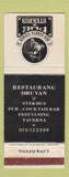 Matchbook Cover - Den Svarta Tjuren Pub Steak Druvan