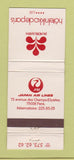 Matchbook Cover - Jal Hotel System Hotek Nikko de Paris Japan Airlines