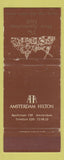 Matchbook Cover - Amsterdam Hilton WEAR