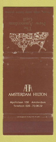 Matchbook Cover - Amsterdam Hilton WEAR