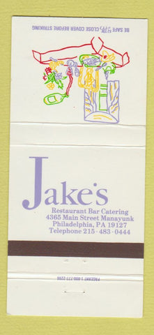 Matchbook Cover - Jake's Philadelphia PA 30 Strike