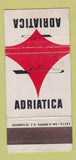 Matchbook Cover - Adriatica shipping? Cruise? Line WEAR