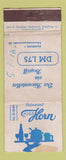 Matchbook Cover - Hugo Horn Hamburg WORN