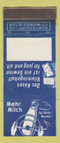 Matchbook Cover - Mehr Milch Tobacco Milk Switzerland WEAR