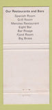 Matchbook Cover - Menzies Hotel Sydney Australia WEAR 30 Strike