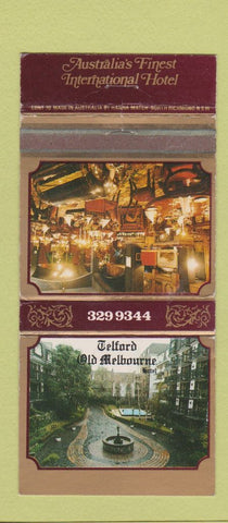 Matchbook Cover - Telford Old Melbourne Hotel Australia WEAR 30 Strike
