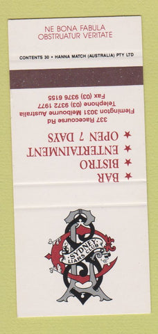 Matchbook Cover - Sydney Lairs Club Australia Melbourne SAMPLE 30 Strike