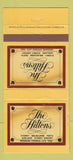 Matchbook Cover - Hilton Hotels Sydney Melbourne Perth Australia WEAR 30 Strike