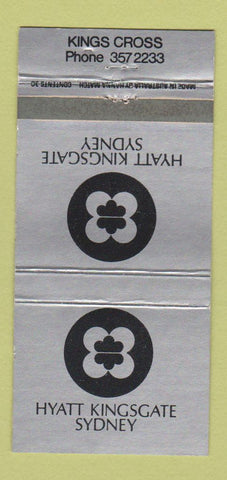 Matchbook Cover - Hyatt Kingsgate Sydney Australia 30 Strike