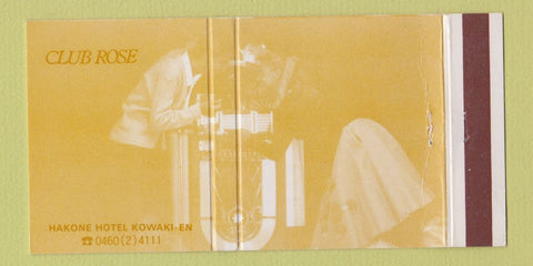 Matchbook Cover - Club Rose Hakone Hotel Kowaki En 30 Strike
