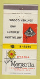 Matchbook Cover - Overia Margarita Acapulco Mexico WEAR 30 Strike