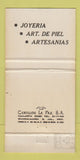 Matchbook Cover - Overia Margarita Acapulco Mexico WEAR 30 Strike