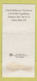 Matchbook Cover - Brun Automaten Engelberg 30 Strike