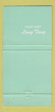Matchbook Cover - Tang's Cathay Chinese Food 30 Strike