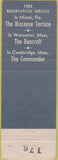 Matchbook Cover - Hotel Governor Clinton New York City