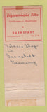 Matchbook Cover - Jupiter Der Kluge Kopf Fachgeschaft Germany Tobacco