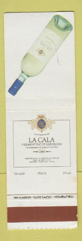 Matchbook Cover - La Cala Wine Italian WEAR