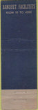 Matchbook Cover - Hotel Riverside Plaza New York City