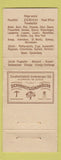 Matchbook Cover - The Bank Schweizer Arbeit Zurich