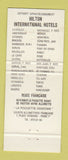 Matchbook Cover - Orly Hilton Hotel WEAR