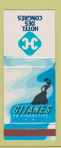 Matchbook Cover - Hotel Des Congres Gitanes Cigarettes girlie