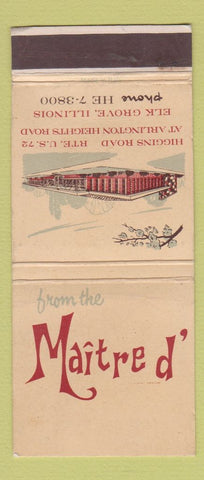 Matchbook Cover - Maitre D Elk Grove IL WEAR