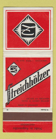 Matchbook Cover - Streichholzer Germany WEAR