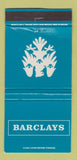 Matchbook Cover - Barclays Bank WEAR