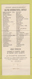 Matchbook Cover - Orly Hilton Montreal QC Hilton