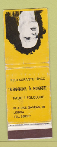 Matchbook Cover - Restaurante Tipico Lisboa girlie WEAR