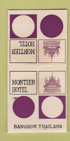 Matchbook Cover - Montien Hotel Bangkok Thailand
