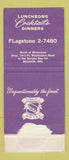Matchbook Cover - Chalet on the Lake Mequon WI WEAER