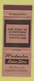 Matchbook Cover - Luise Zorn Rathausplatz