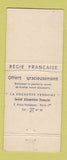 Matchbook Cover - La Creche Restaurant Bar Saint Martin De Londres