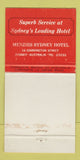 Matchbook Cover - Menzies Hotel Sydney Australia  30 Strike