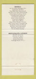 Matchbook Cover - De Vere Coventry Hotels England UK 30 Strike