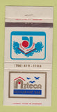 Matchbook Cover - Azteca Salon Rosarito Beach Hotel WORN Mexico 30 Strike