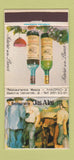 Matchbook Cover - Jai Alai Restaurante Madrid Spain Wine 30 Strike