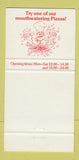 Matchbook Cover - Italian Connection London UK England 30 Strike