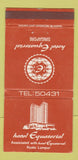 Matchbook Cover - Hotel Equatorial Kuala Lumpur Singapore WEAR 30 Strike