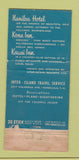 Matchbook Cover - Kona Inn Kailua Hawaii WORN 30 Stick