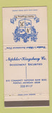 Matchbook Cover - Neppler Kingsbury Investments Pontiac MI 30 Strike
