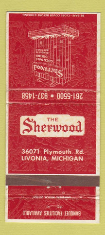 Matchbook Cover - The Sherwood Livonia MI 30 Strike