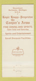 Matchbook Cover - Cooper's Coat of Arms Rochester MI WEAR 30 Strike